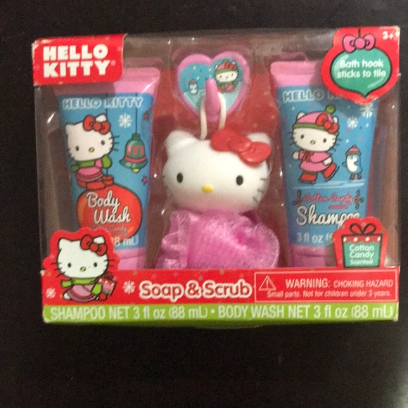 Hello Kitty Other - NWOT Hello Kitty Soap and Scrub four piece Bath set. (For ages three and up)